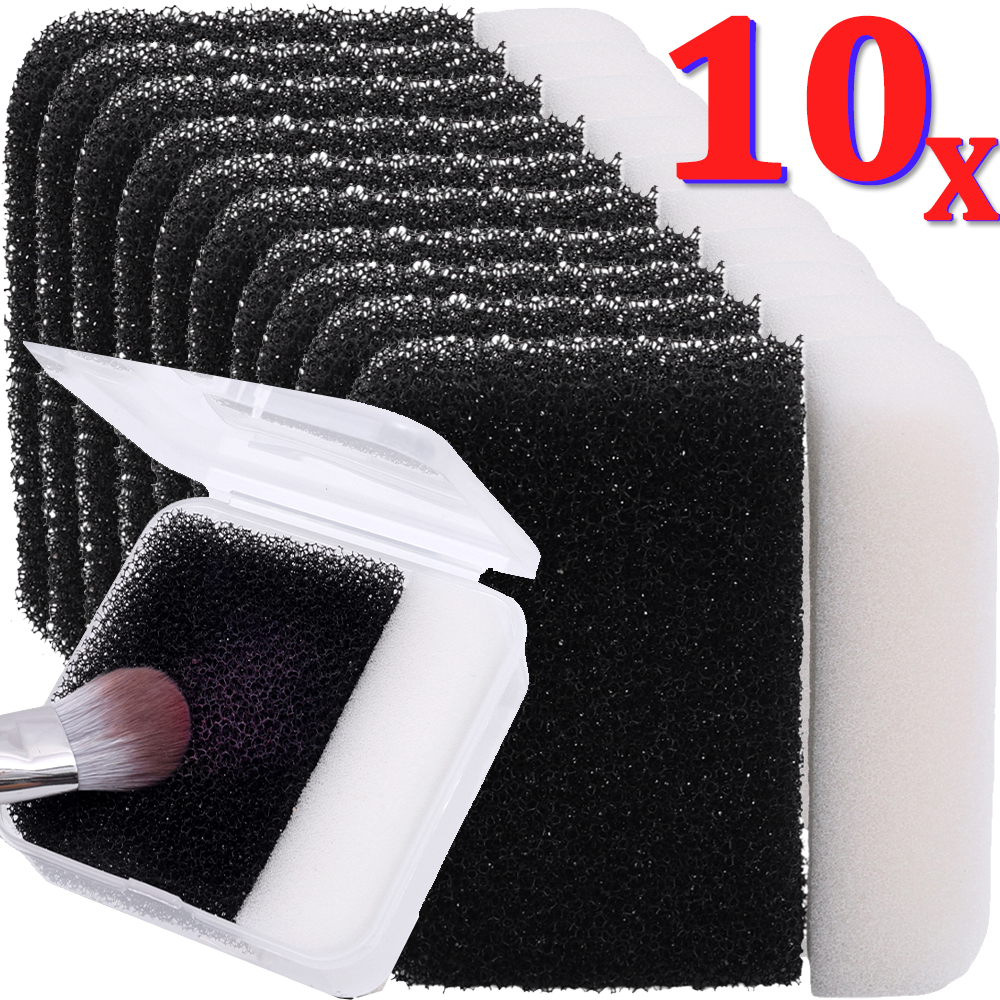 Beauty Makeup Box - New Makeup Brush Cleaning Box Sponge