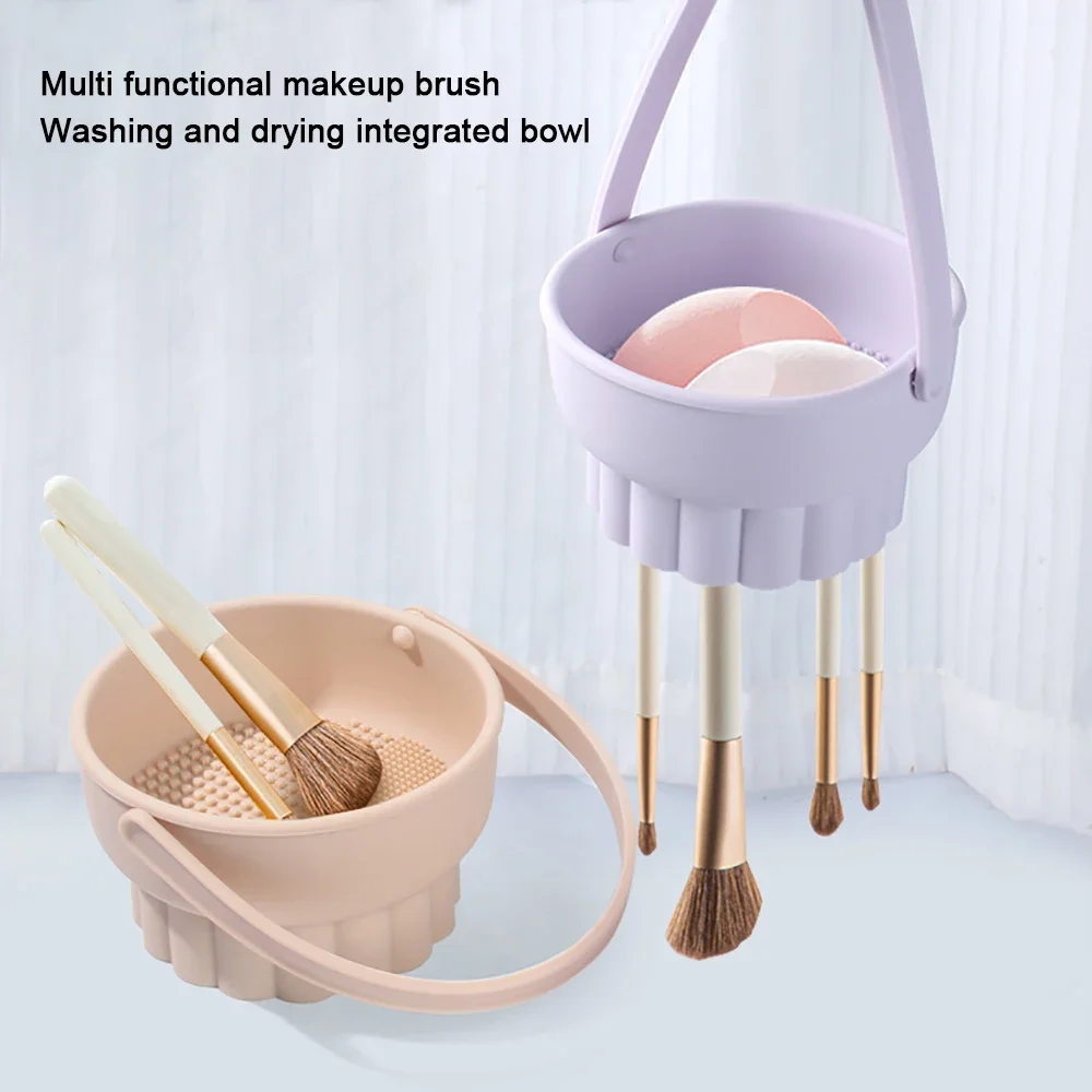 Beauty Makeup Box - 1PC Silicone Washing Bowl Makeup Brush