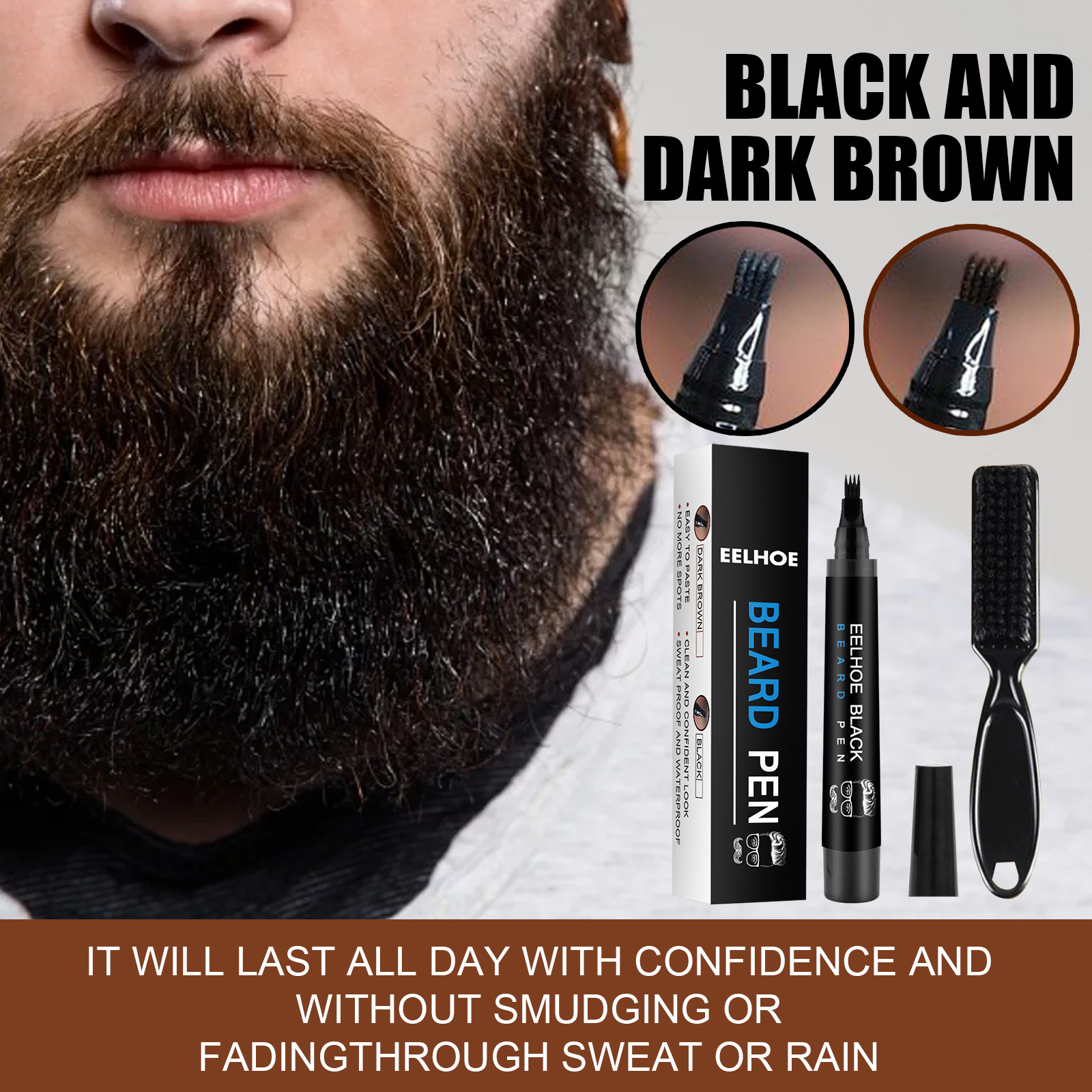 Makeup And Beauty - Beard Fillering Pen Kit Thicken Stubble