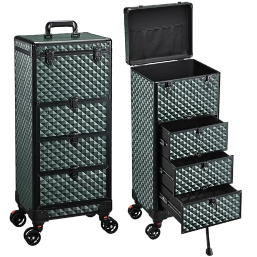 Makeup And Beauty - Nail Trolley Cart with 3 Drawers
