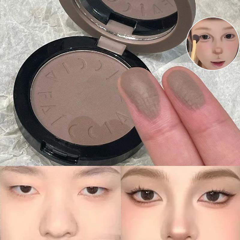 Highlighter Bronzer Palette - Facial Contouring Powder Palette Matte Cement