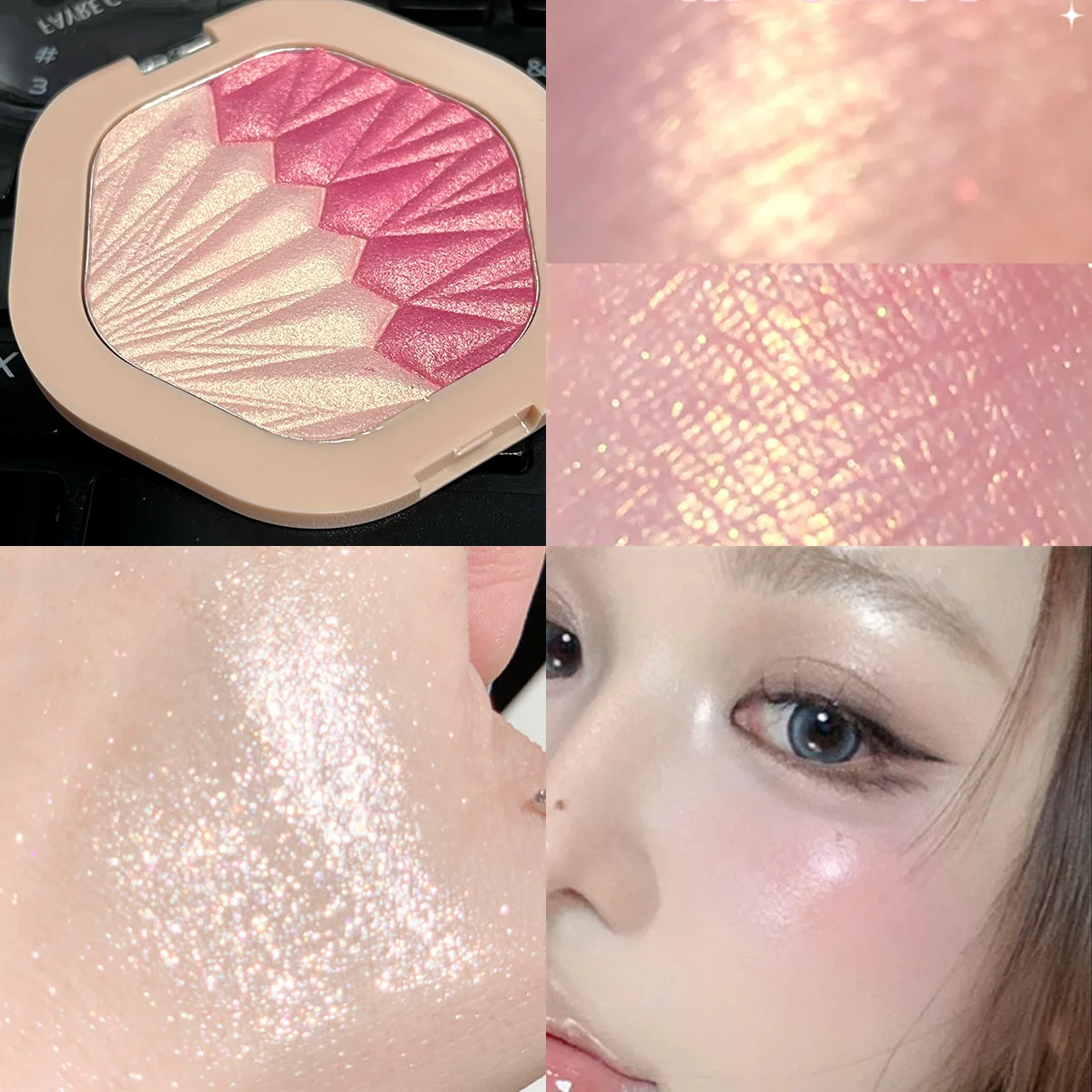 2-color Blush Palette 2 in 1 C – Highlighter Bronzer Palette Bewertung und Preis