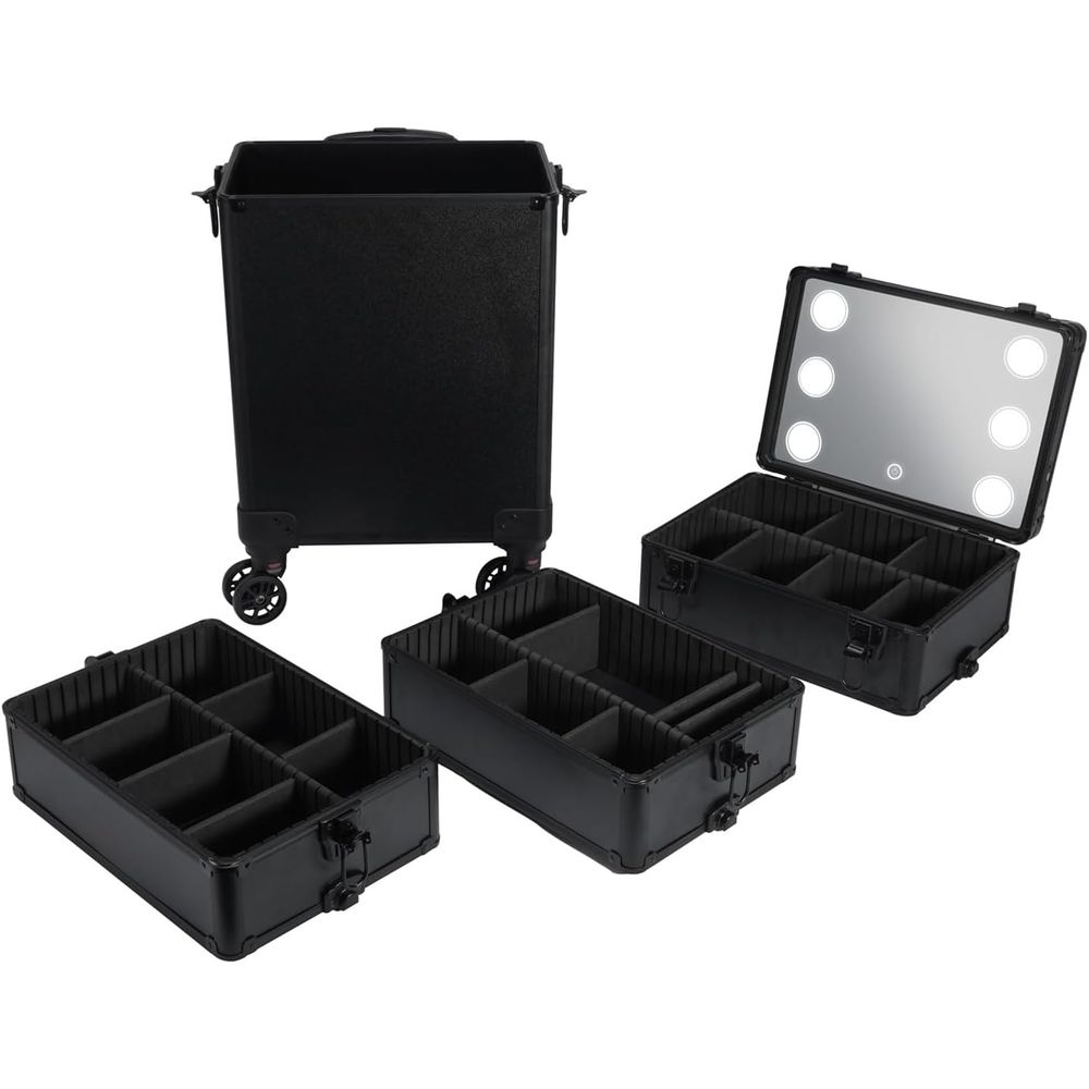 4-in-1 Makeup Train Case with  – Makeup And Beauty Bewertung und Preis