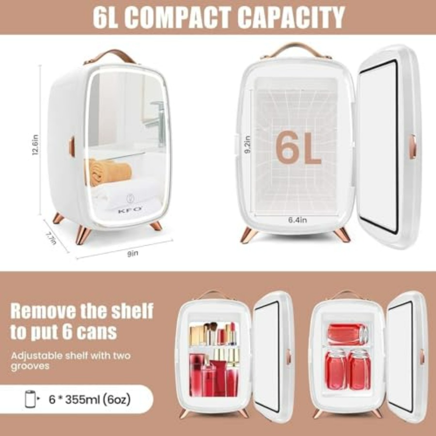 Skincare Fridge 6L with Mirror – Beauty Makeup Fridge Bewertung und Preis