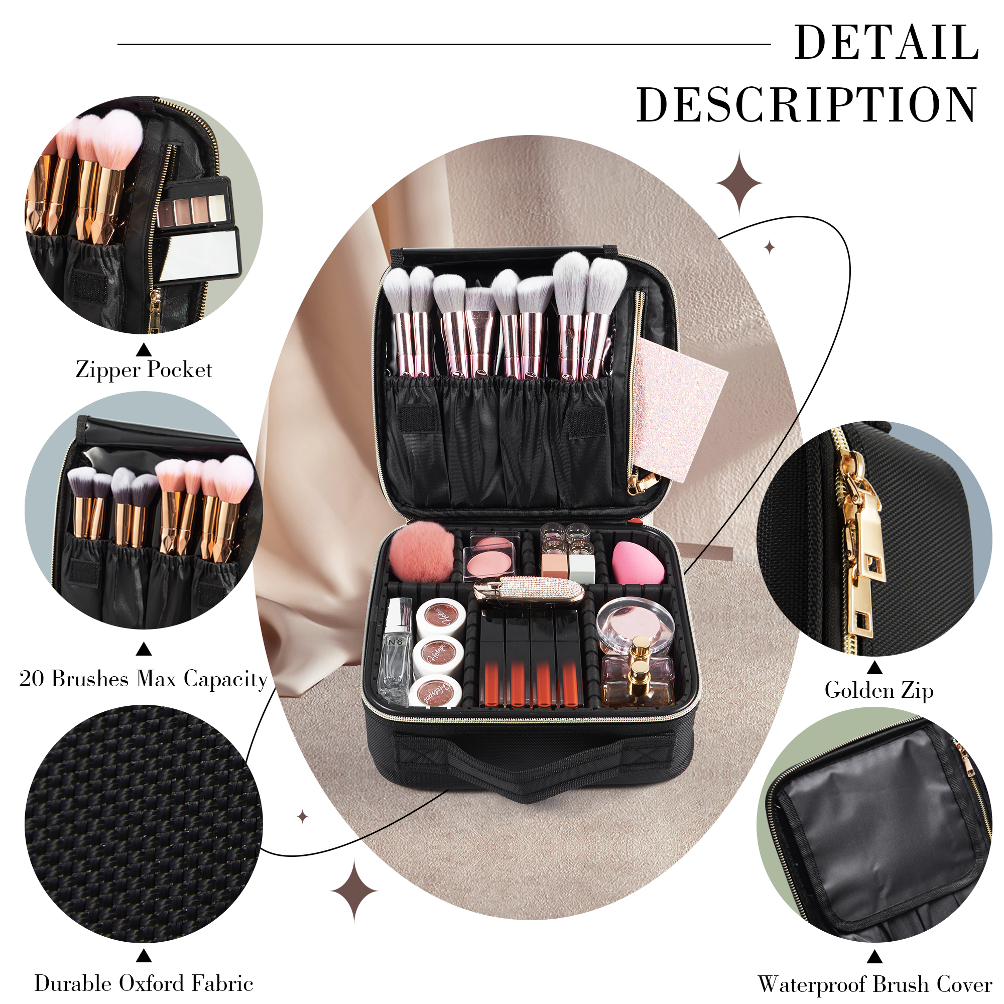 Cosmetic Case Makeup Bag Vanit – Makeup And Beauty Bewertung und Preis