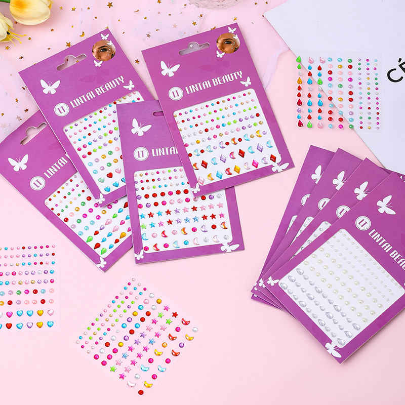Hot Selling Face Gems Stickers – Makeup And Beauty Bewertung und Preis