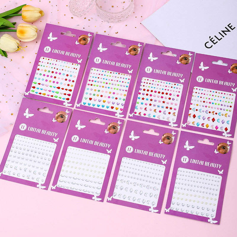 Hot Selling Face Gems Stickers – Makeup And Beauty Bewertung und Preis
